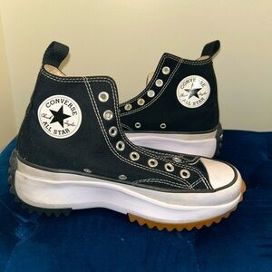 Converse Run Star Hike Platform Black Canvas